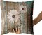 Rustic Daisy Board Pillow Covers 18x18 Inch White Sunflowers on Vintage Style Wood Plank Throw Pillowcases Set of 2 with Hidden Zipper for Couch Cushion Sofa Bedroom Home Decoration